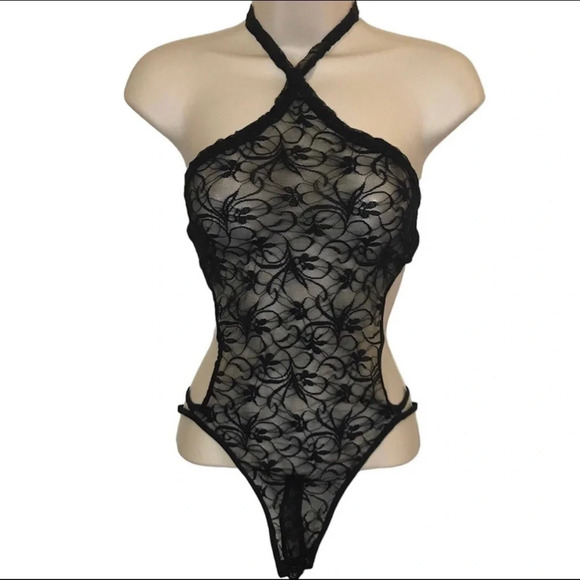 Halter‎ backless Strappy Teddy Lingerie. New - Picture 5 of 9